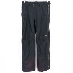 REI Co-op Mens Gore-Tex Full Side Zip Technical Shell Pants Black Size 34 Hiking